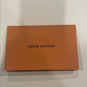 Louis Vuitton Signature Orange receipt holder card 4 x 3